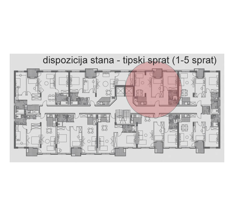 stan 33 dispozicija stana