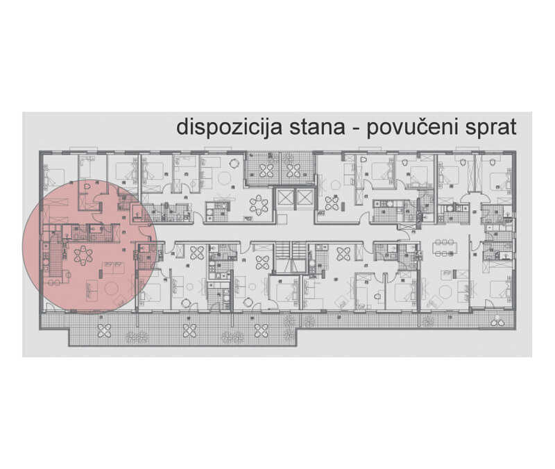 stan 55 dispozicija stana