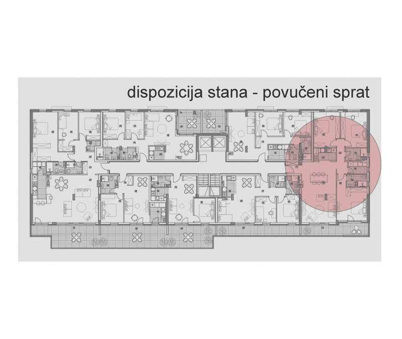 stan 58 dispozicija stana